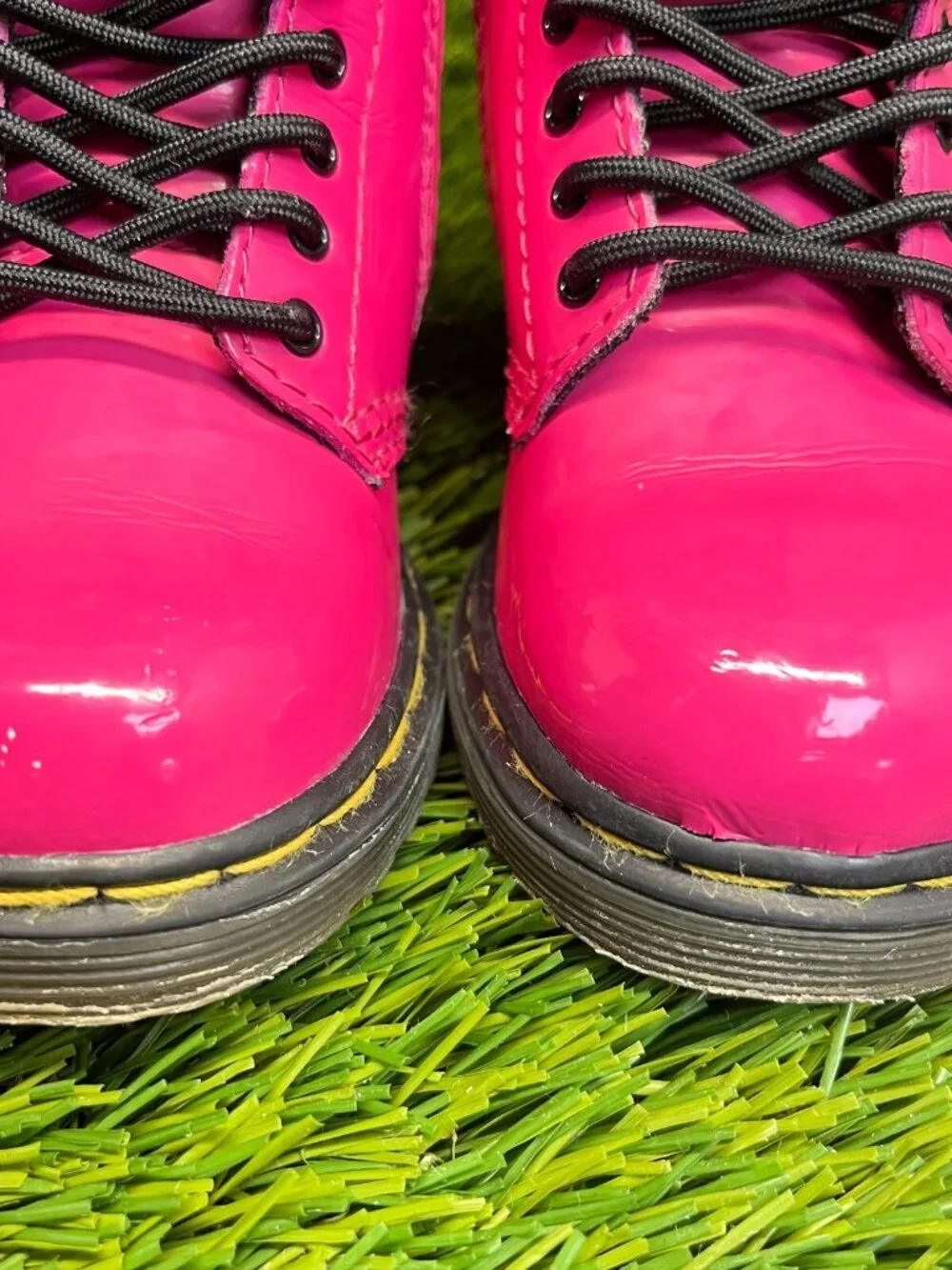 Dr. Martens Brooklee B Toddler Size 7C Pink Black Walking Outdoor Side Zip Boots